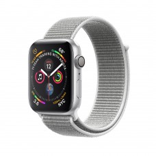 Apple Watch Series 4 40mm GPS Silver Aluminum Case with Seashell Sport Loop (MU652)