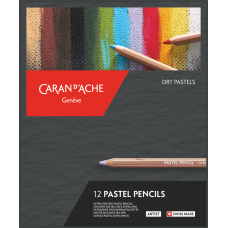 Набір Пастельних Сухих Олівців Caran d'Ache Artist Картонний бокс, 12 кольорів (7630002325011)