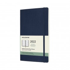 Щотижневик Moleskine Горизонтальний 2022 середній / Сапфір М’який (DSB2012WH3Y22)