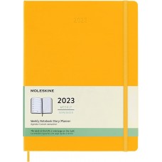 Щотижневик Moleskine 2023 великий / Жовтогарячий