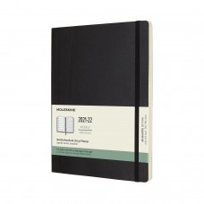 Щотижневик Moleskine 2021-2022 великий / Чорний М’який (DSB18WN4Y22)