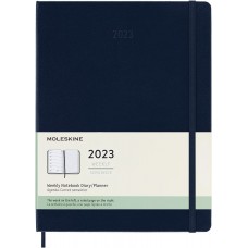 Щотижневик Moleskine 2023 великий / Сапфір