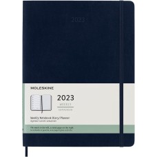 Щотижневик Moleskine 2023 великий / Сапфір М’який