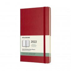 Щотижневик Moleskine 2022 середній / Червоний (DHF212WN3Y22)