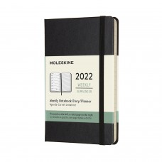 Щотижневик Moleskine 2022 кишеньковий / Чорний (DHB12WN2Y22)