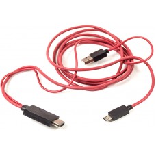 Відео кабель PowerPlant HDMI - micro USB (11 pin) + USB, 1.8м, (MHL) (CA910861)