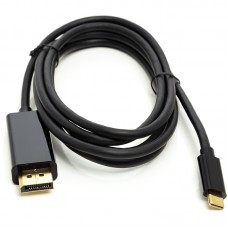 Кабель PowerPlant Thunderbolt 3 USB-C to DisplayPort 1.8m (CA911844)