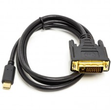 Кабель PowerPlant USB Type-C 3.1 - DVI (24+1) (M), 1m (CA912124)