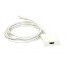 Відео кабель PowerPlant HDMI - USB Type-C, 1.8м (KD00AS1271)
