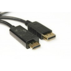 Відео кабель PowerPlant DisplayPort - HDMI, 1.8m, 1.4V (KD00AS1278)