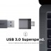 Перехідник Elago Mini Aluminum USB-C to USB-A, Dark Grey (2 Set) (EADP-ALUSBC-DG-2P)