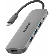 USB-хаб Sitecom USB-C to HDMI Adapter with USB-C Power Delivery + 3xUSB 3.0 (CN-380)