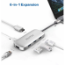 Мультиадаптер HooToo USB C Hub 6-in-1 Adapter with Ethernet Port (83-07000-017)