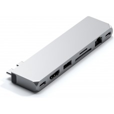 USB-хаб Satechi Aluminum USB-C Pro Hub Max Adapter Silver (ST-UCPHMXS)