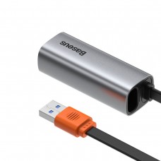 USB-хаб Baseus Steel Cannon Series USB-A/USB-C to Ethernet (CAHUB-AD0G)