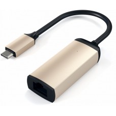 Адаптер Satechi Type-C Ethernet Adapter Gold (ST-TCENG)