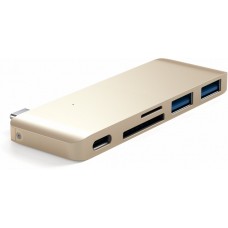 USB-хаб Satechi Type-C USB 3.0 Passthrough Hub Gold (ST-TCUPG)
