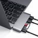 USB-хаб Satechi Type-C USB 3.0 Passthrough Hub Space Gray (ST-TCUPM)