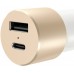 Зарядка Satechi USB Car Charger with Type C Gold (ST-TCUCCG)