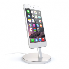 Док-станція Satechi Aluminum Desktop Charging Stand Silver for iPhone (ST-AIPDS)