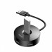 Мультипортовий адаптер Baseus Round Box на 4 порта USB, Чорний (CAHUB-F01)