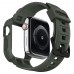 Чохол та ремінець Spigen для Apple Watch  (44/45 mm) Rugged Armor Pro 2 in 1, Military Green (062CS26016)