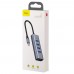 Перехідник Baseus Enjoy Type-C to (4 USB3.0 + HDMI), Gray (CAHUB-N0G)