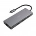 Адаптер VAVA USB C Hub, 8-in-1 Adapter with Gigabit Ethernet Port, 100W PD Charging Port Grey (VA-UC008GR)