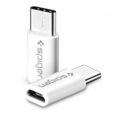 Адаптер Spigen Essential CAMC2 Micro-USB to USB-C (SGP11881)
