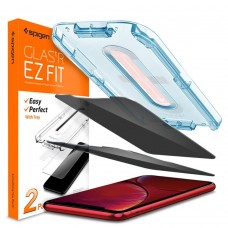 Защитное стекло Spigen для iPhone 11 / XR EZ FIT GLAS.tR Privacy, 2 шт. (064GL25687)