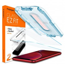 Защитное стекло Spigen для iPhone 11 / XR EZ FIT GLAS.tR Screen Protector (2 шт), Clear (064GL25166)