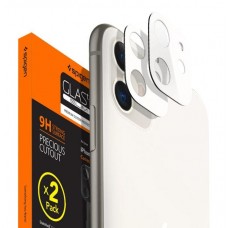 Захисне скло на камеру Spigen Full Cover Camera Lens на iPhone 11 (2шт), White (AGL00507)