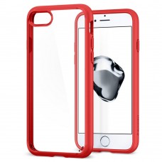 Чохол Spigen для iPhone 8 / 7 Ultra Hybrid 2, Red (042CS21724)