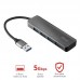 USB-хаб Trust Halyx 4-Port USB-A 3.2 Aluminium