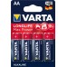Батарейка VARTA LONGLIFE MAX POWER AA BLI 4 ALKALINE