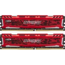 Память для ПК Micron Crucial DDR4 2666 16GB KIT (8GBx2) Ballistix Sport LT Red