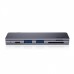 Перехідник Baseus Harmonica 5-in-1, Gray (CAHUB-K0G)