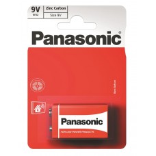 Батарейка Panasonic RED ZINK 6F22 BLI 1 ZINK-CARBON
