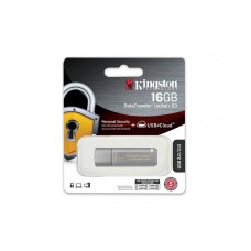 Накопитель Kingston 16GB USB 3.0 DT Locker+ G3 Metal Silver Security