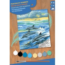 Набір для творчості Sequin Art PAINTING BY NUMBERS JUNIOR Dolphins SA0031