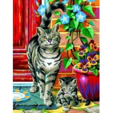 Набір для творчості Sequin Art PAINTING BY NUMBERS JUNIOR-PAIRS Cats SA0213