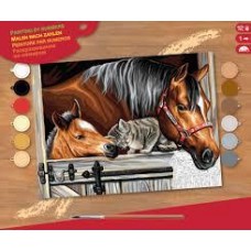 Набор для творчества Sequin Art PAINTING BY NUMBERS SENIOR Stable Dooor Trio SA1523