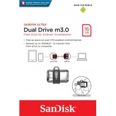 Накопитель SanDisk 16GB USB 3.0 Ultra Dual Drive OTG (SDDD3-016G-G46)