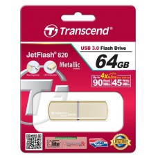 Накопитель Transcend 64GB USB 3.0 JetFlash 820 Metal Gold