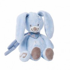 Nattou Мягкая игрушка с музыкой кролик Бибу 21см. 321068
