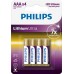 Батарейка Philips Lithium Ultra AAA BLI 4