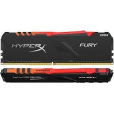 Память для ПК Kingston DDR4 3200 32GB KIT (16GBx2) HyperX Fury RGB Black