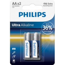 Батарейка Philips Ultra Alkaline AA BLI 2