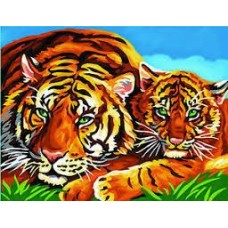 Набор для творчества Sequin Art PAINTING BY NUMBERS SENIOR Tigers SA1039