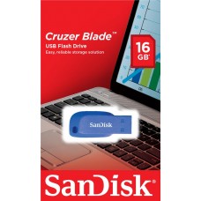 Накопитель SanDisk 16GB USB Cruzer Blade Blue Electric